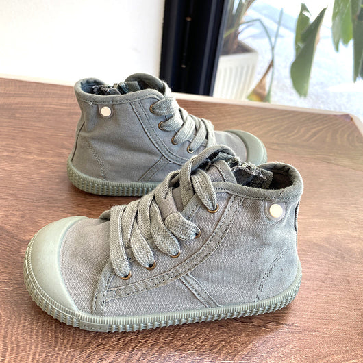 Tenis Canvas Infantiles de Suela Suave Estilo Coreano Primavera Otoño - Image 17