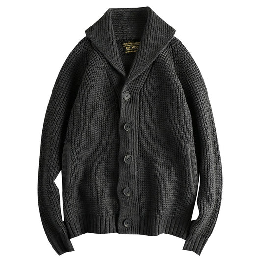 Suéter de Lana Vintage Combinada para Hombre - Image 5