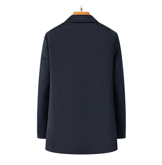 Abrigo de Lana Reversible con Solapa para Hombre Maduro - Image 18