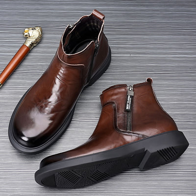 Botas de Trabajo Estilo Británico Antideslizantes Transpirables para Hombre - Image 4