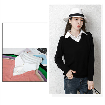 Suéter Holgado Bicolor para Mujer - Diseño Versátil y Cómodo - Image 8