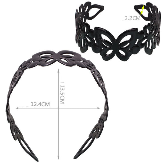 Diadema de Moño con Efecto Spray Negro para Mujer - Image 23