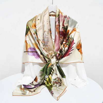 Pañuelo de Seda Grande 135cm - Elegancia y Versatilidad - Image 3