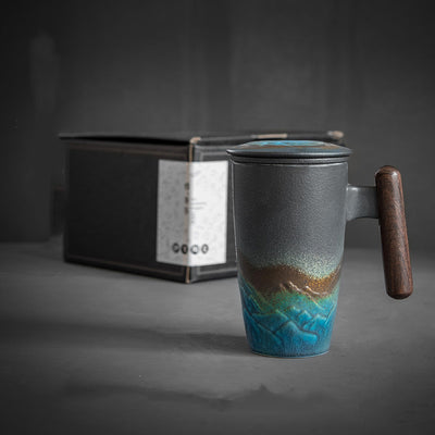 Taza Térmica de Cerámica con Tapa - Gran Capacidad - Image 4