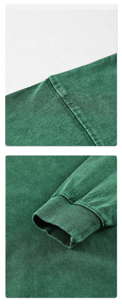 Camisa de Manga Larga Vintage Lavada para Hombre - Image 15