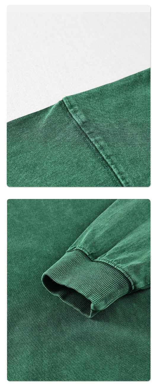 Camisa de Manga Larga Vintage Lavada para Hombre - Image 15