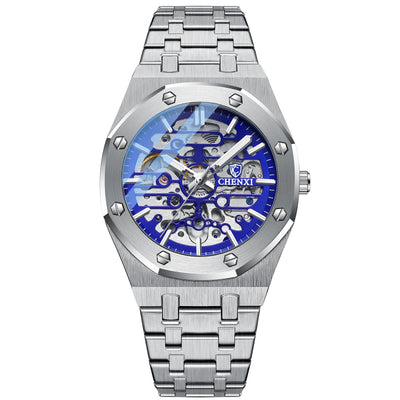 Reloj Automático Esqueleto para Hombre - Diseño Mecánico Visible - Image 9