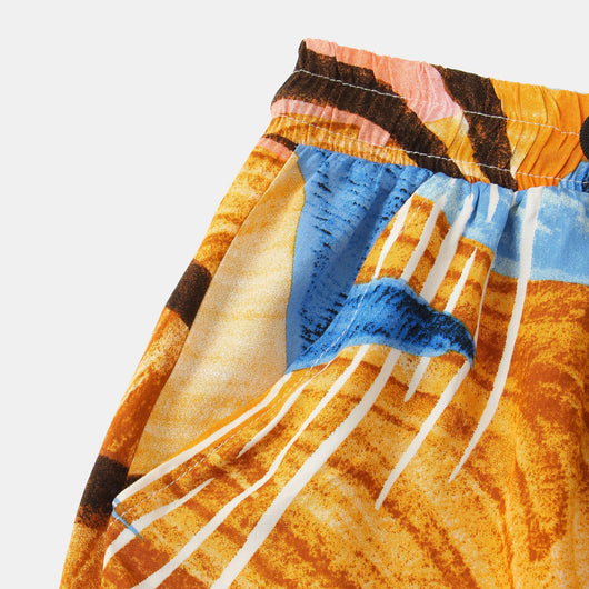 Conjunto de Playa Hawaiano: Camisa Manga Corta Dos Piezas - Image 23