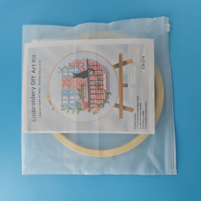 Kit Completo de Bordado - Paisaje Felino - Image 6