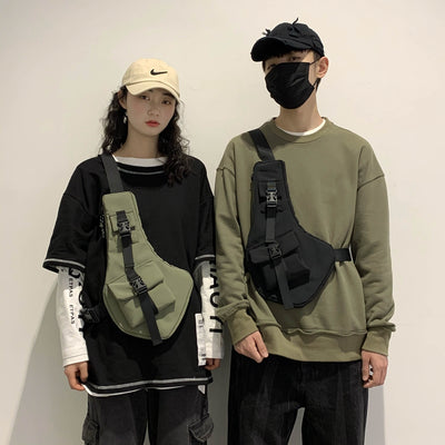 Bolsa Bandolera Hip-hop Coreana para Hombre - Image 15