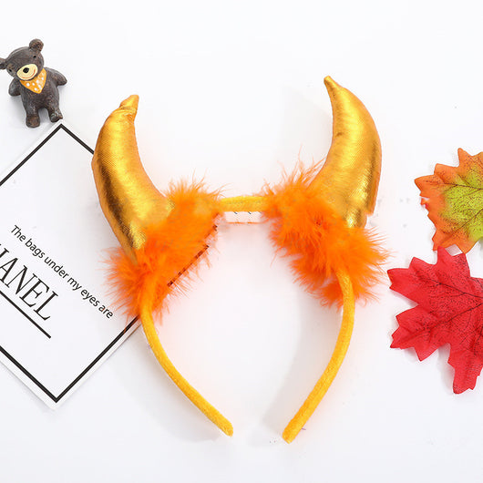 Diadema de Cuernos de Demonio para Decoración y Actuación de Halloween - Image 8