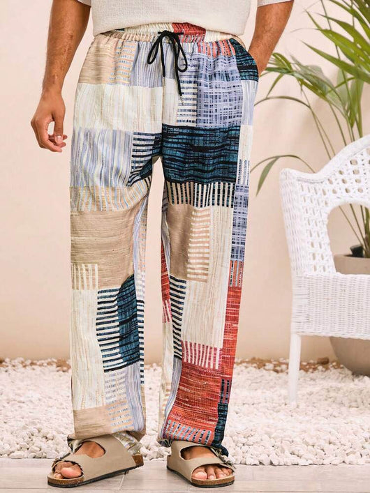 Pantalones Casuales para Hombre con Patrón Cuadros - Diseño Moderno y Versátil - Image 13