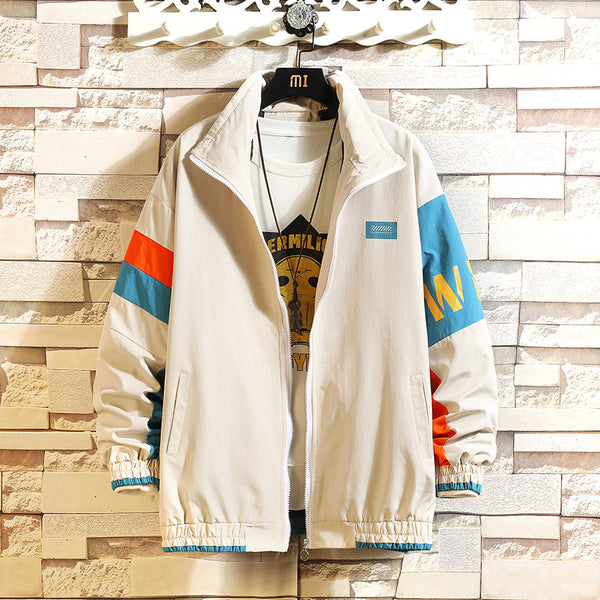 Chaqueta Casual de Bloques de Color para Hombre