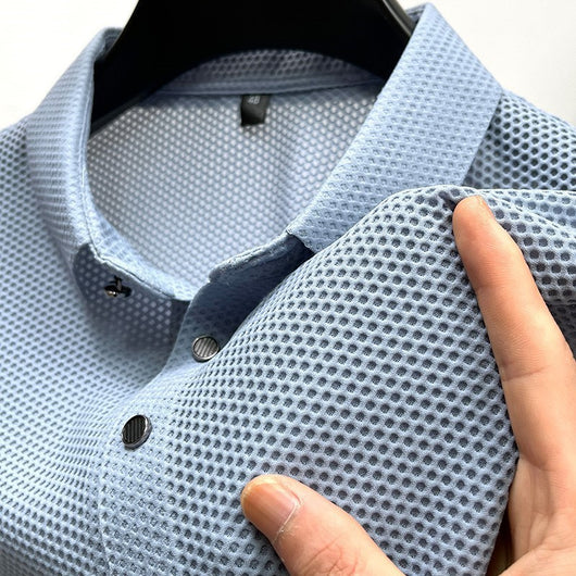 Camiseta Deportiva Ice Silk con Malla Transpirable para Hombre