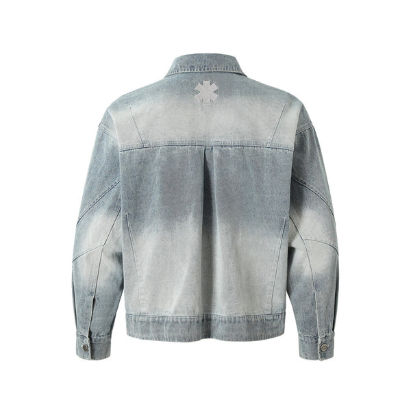 Chaqueta Denim Punk Heavy Industry Lavado Vintage para Hombre