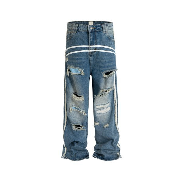 Jeans Perfil Lavado con Doble Barra