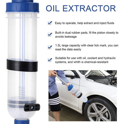 Extractor de Aceite 15L con Jeringa de Doble Función para Cambios de Aceite - Image 6