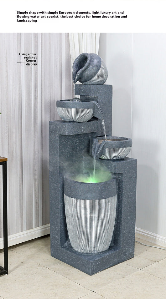 Fuente de Agua Decorativa con Humidificador para Sala de Estar - Image 37