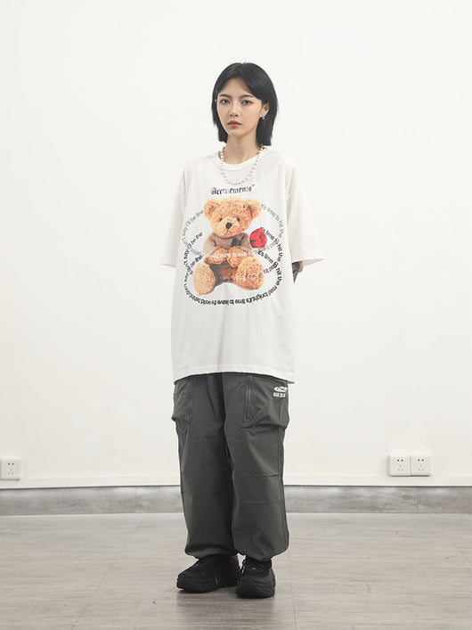 Playera Estampado Oso de Manga Corta - Image 7
