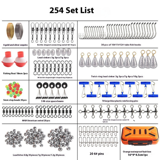 Kit Completo 254 Piezas Accesorios Pesca Impermeable - Image 3