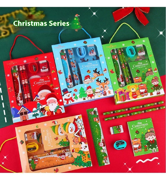 Set de Papelería Portátil 6 Piezas - Caja de Regalo Navideña para Niños - Image 6