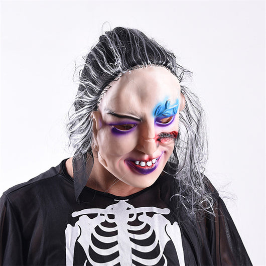 Máscara Facial de Vampiro Rígida para Halloween - Image 4