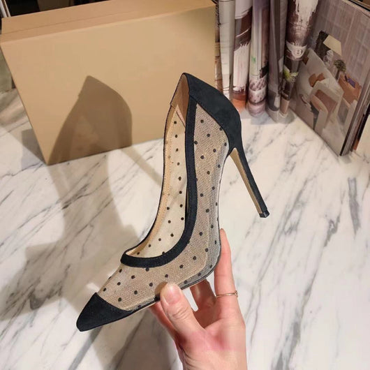 Tacones Stiletto de Malla con Punta Afilada - Diseño Sexy y Elegante - Image 5