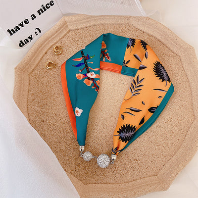 Pañuelo de Seda con Cierre Magnético - Protección y Elegancia para el Cuello - Image 15