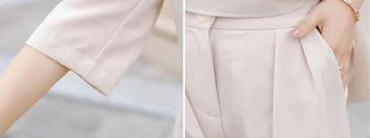 Shorts de Traje Chifón Estilo Occidental Profesional - Image 9