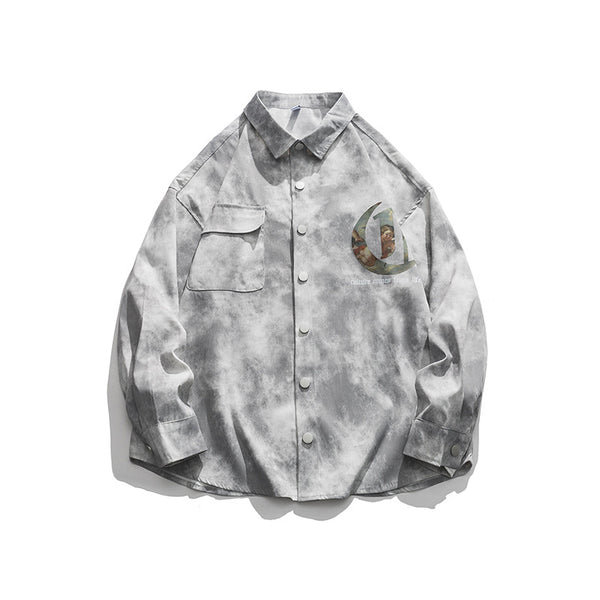 Chaqueta Camisa Casual Estampada Street Fashion Oversize - Image 4