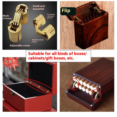 Bisagra Oculta Plegable 180° de Cobre para Cajas y Muebles - Image 13