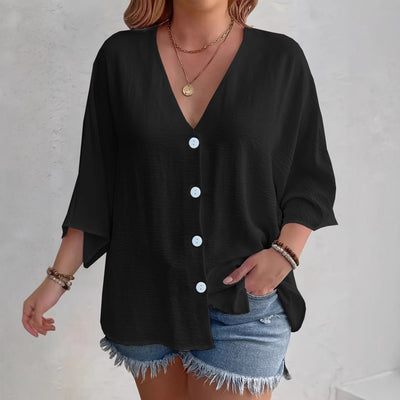 Cardigan de Botones Liso de Manga Larga para Mujer - Image 3