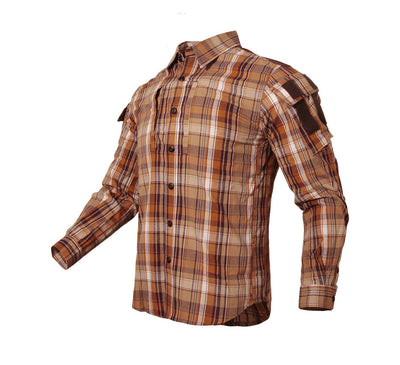 Camisa de Cuadros Suelta Manga Larga - Estilo Europeo Moderno - Image 2