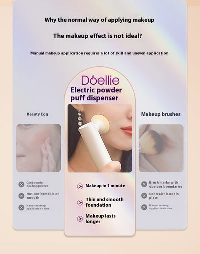 Esponja Eléctrica para Base de Maquillaje - Húmeda y Seca Sin Manchas - Image 17