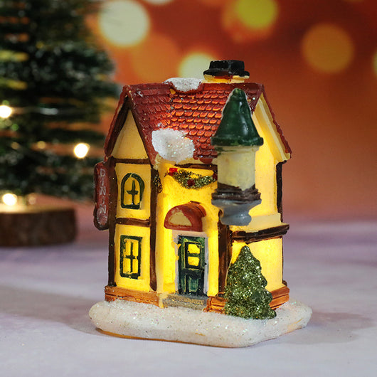 Casa Navideña en Resina - Micro Paisaje Decorativo - Image 25