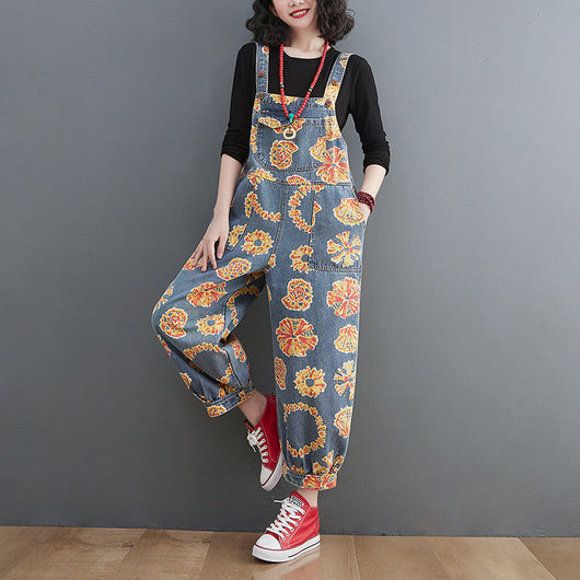 Overol Denim Holgado Talla Grande Estilo Coreano - Image 4