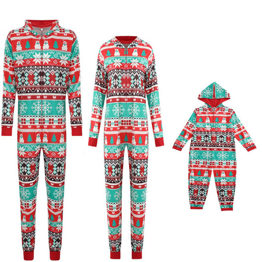 Pijama Navideño con Capucha para Toda la Familia - Conjunto Coordinado Padre e Hijo - Image 12