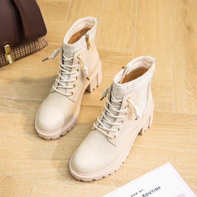 Botas Martin para Mujer con Tacón Alto y Caña Corta Versátil