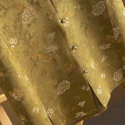 Chaleco de Satén Tejido Estampado Corte A para Mujer Talla Grande - Image 13