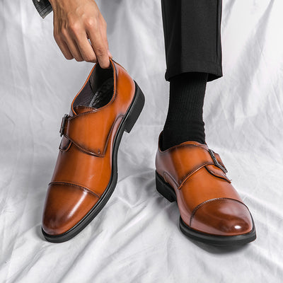 Zapatos de Tacón Bajo Estilo Británico Moderno - Image 4