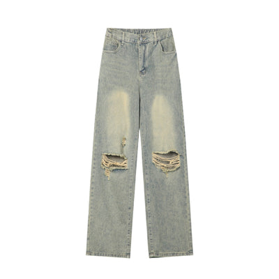 Jeans Vintage Lavados para Hombre - Estilo Retro Americano - Image 6