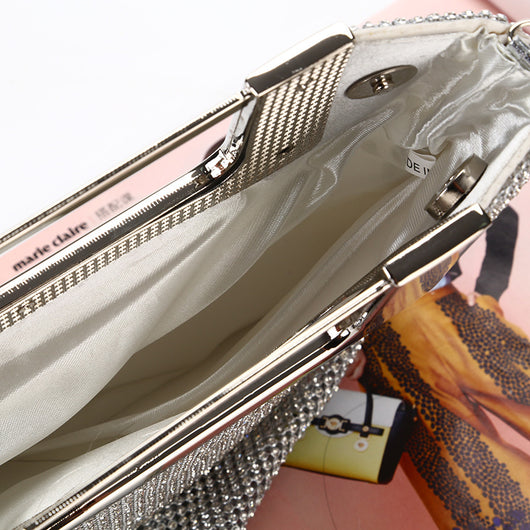 Bolso de Noche Elegante con Incrustaciones de Diamantes - Image 2