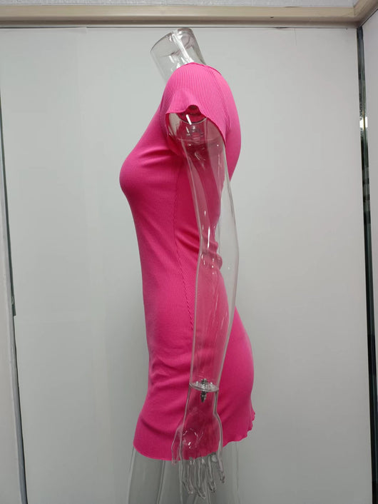 Vestido Corto con Botones de Corte Cadera - Estilo Europeo y Americano - Image 34