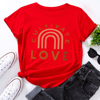 Camiseta Básica Cuello Redondo Manga Corta para Mujer - Image 9