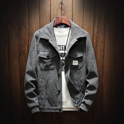 Chaqueta Casual con Solapa - Diseño Versátil para Hombre Otoño - Image 4
