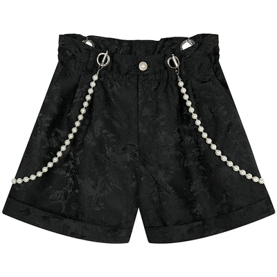 Shorts Jacquard con Tira de Perlas en el Hombro - Image 9