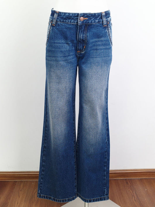 Jeans Rectos Retro Cintura Baja Efecto Desgastado - Image 13