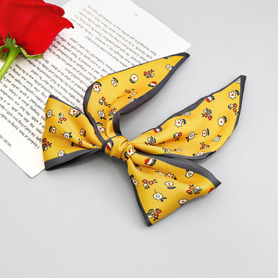 Clip Primavera para Coleta con Moño de Tela Estampada - Accesorio para Cabello Elegante - Image 13