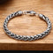 925 Sterling Plateado Dynamic Rope Bracelet Men's Thick Personalized Thai Plateado Vintage Fashion Jewelry 20cm