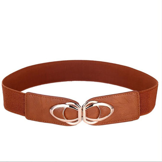 Cinturón Ancho de Cuero PU Elástico para Mujer - Image 17